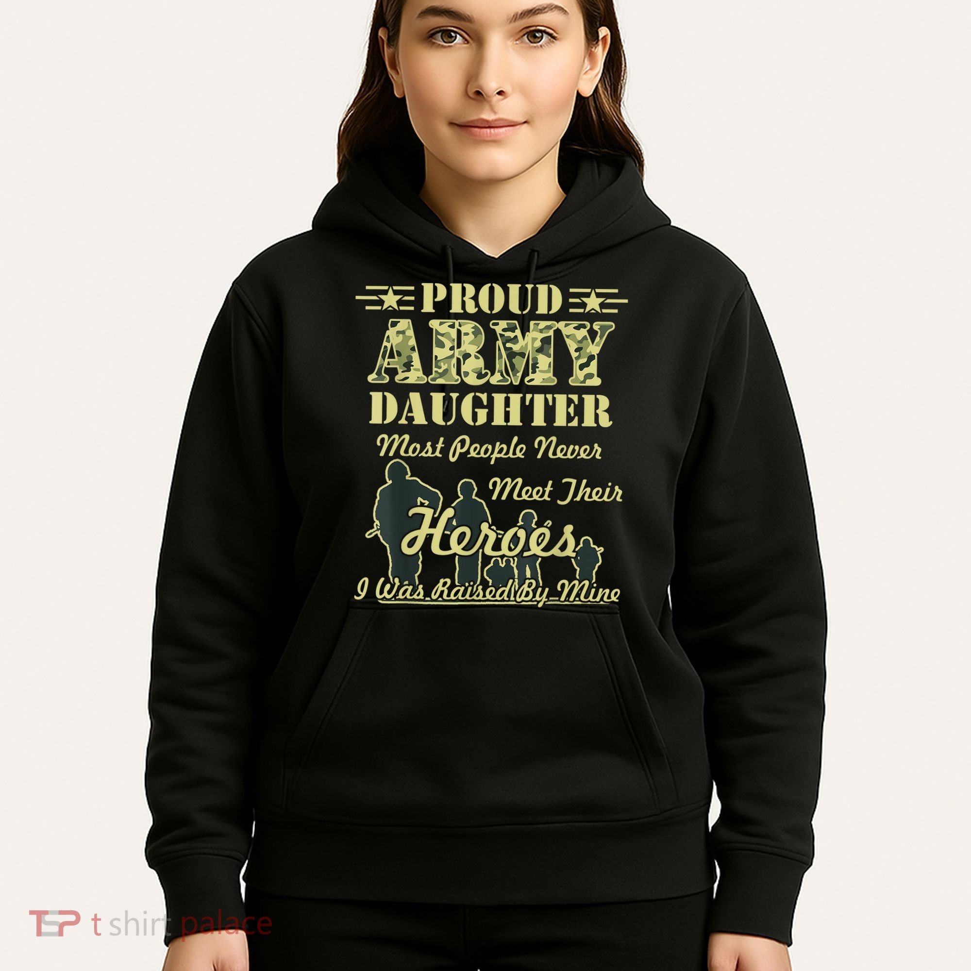 Proud Army Daughter Gift Hoodie