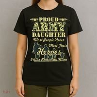 Proud Army Daughter Gift T-Shirt thumb 4