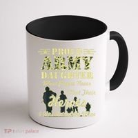 Proud Army Daughter Gift Coffee Mug thumb 1
