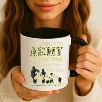 Proud Army Daughter Gift Coffee Mug thumb 3