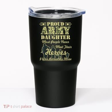 Proud Army Daughter Gift Tumbler