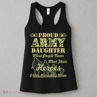 Proud Army Daughter Gift Women's Tank Top thumb 3