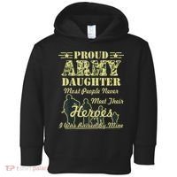 Proud Army Daughter Gift Toddler Hoodie thumb 0