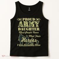 Proud Army Daughter Gift Tank Top thumb 2