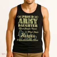 Proud Army Daughter Gift Tank Top thumb 3