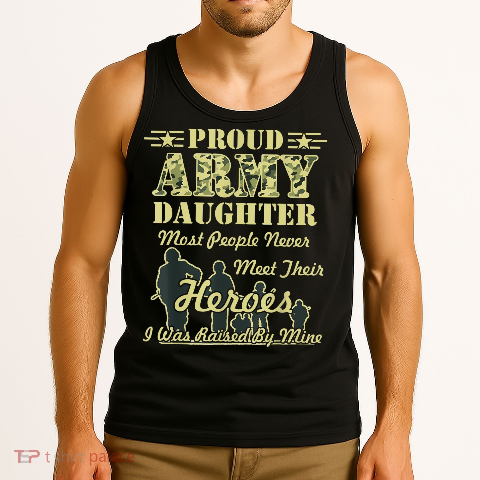 Proud Army Daughter Gift Tank Top