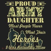 Proud Army Daughter Gift Golf Towel thumb 3