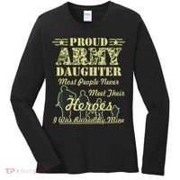 Proud Army Daughter Gift Women's Long Sleeve Shirt thumb 0