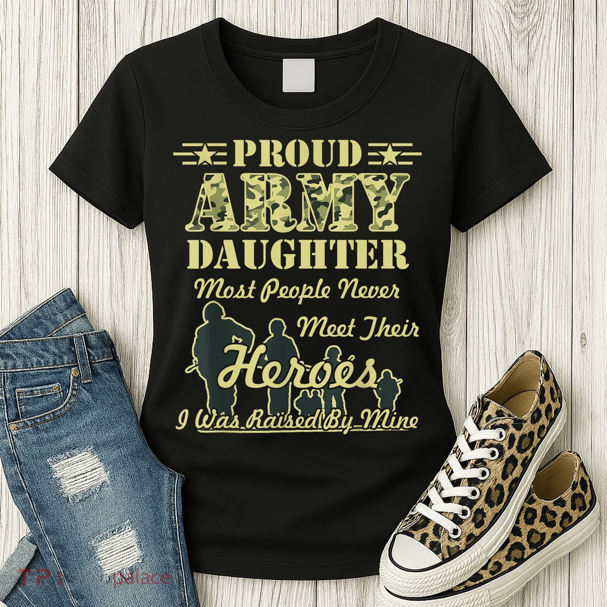 Proud Army Daughter Gift Women's T-Shirt