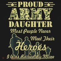 Proud Army Daughter Gift Kids Long Sleeve Shirt thumb 2