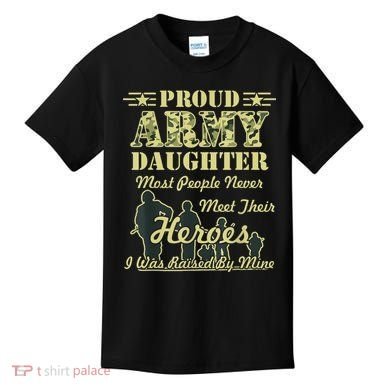 Proud Army Daughter Gift Kids T-Shirt