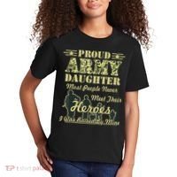 Proud Army Daughter Gift Kids T-Shirt thumb 2