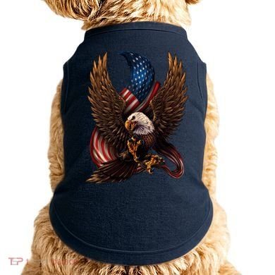 Patriotic American Design With Eagle And Flag Doggie Tank