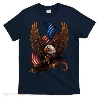 Patriotic American Design With Eagle And Flag T-Shirt