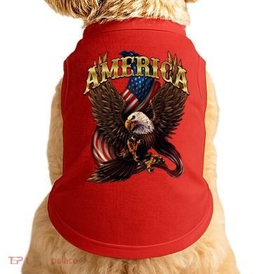 Patriotic America Design With Eagle And American Flag Doggie Tank