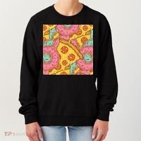 Pizza And Donuts Fast Food Women's Sweatshirt thumb 0