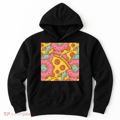 Pizza And Donuts Fast Food Hoodie