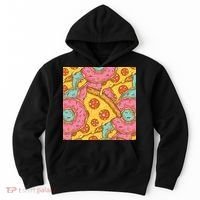 Pizza And Donuts Fast Food Hoodie thumb 0