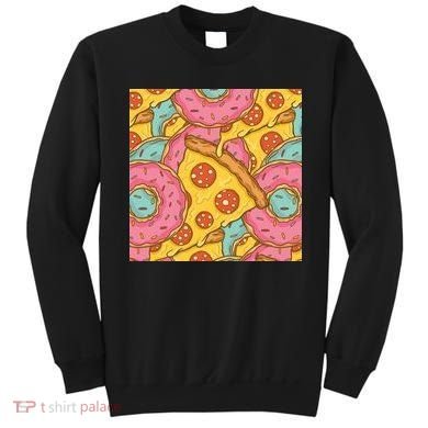 Pizza And Donuts Fast Food Sweatshirt