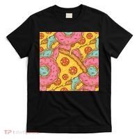 Pizza And Donuts Fast Food T-Shirt thumb 0