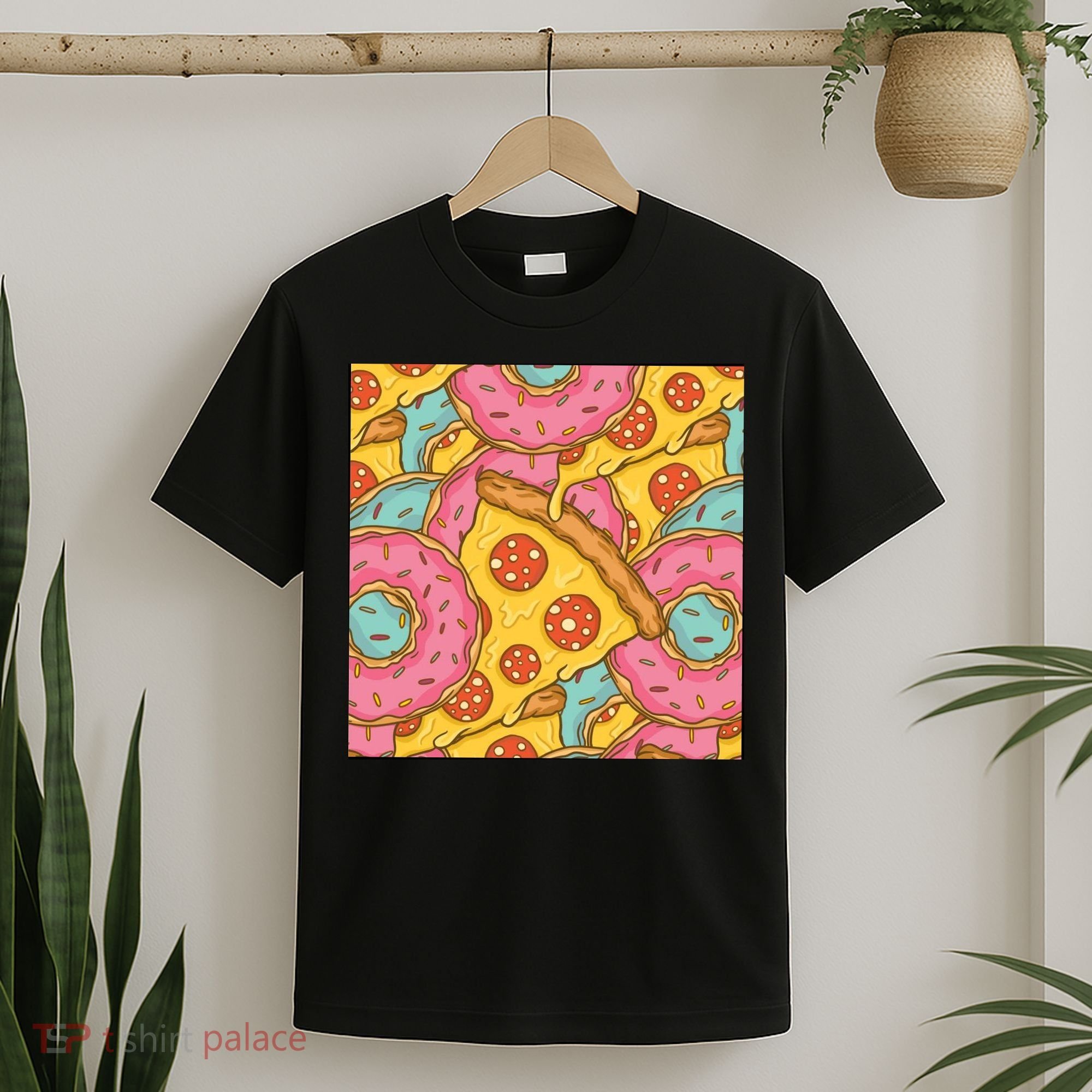 Pizza And Donuts Fast Food T-Shirt