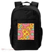 Pizza And Donuts Fast Food Backpack thumb 0