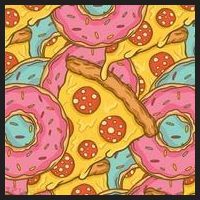 Pizza And Donuts Fast Food Beanie thumb 2