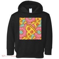 Pizza And Donuts Fast Food Toddler Hoodie thumb 0
