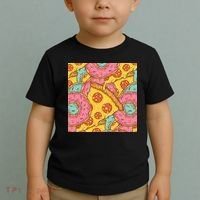 Pizza And Donuts Fast Food Toddler T-Shirt thumb 2