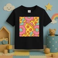 Pizza And Donuts Fast Food Toddler T-Shirt thumb 3