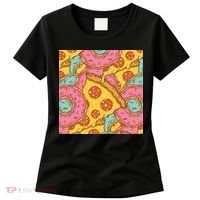 Pizza And Donuts Fast Food Women's T-Shirt thumb 0