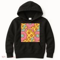 Pizza And Donuts Fast Food Kids Hoodie thumb 0