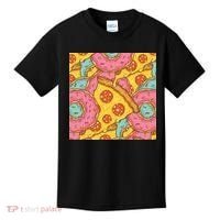 Pizza And Donuts Fast Food Kids T-Shirt thumb 0