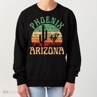 Phoenix Arizona Desert Cactus Retro Sunset Outdoors Retro Women's Sweatshirt thumb 0