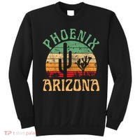 Phoenix Arizona Desert Cactus Retro Sunset Outdoors Retro Sweatshirt thumb 0