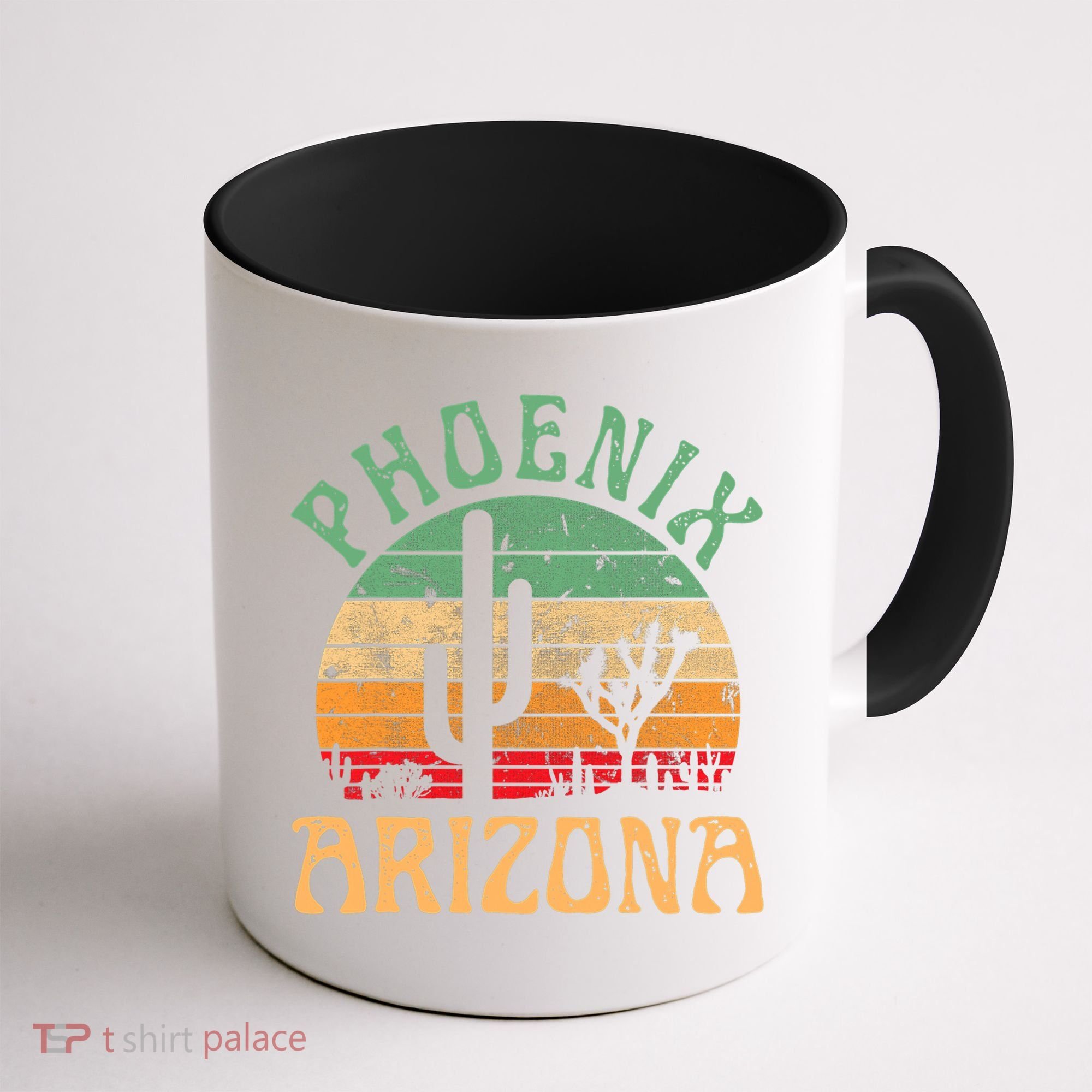 Phoenix Arizona Desert Cactus Retro Sunset Outdoors Retro Coffee Mug