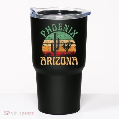 Phoenix Arizona Desert Cactus Retro Sunset Outdoors Retro Tumbler