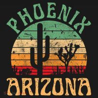 Phoenix Arizona Desert Cactus Retro Sunset Outdoors Retro Women's Tank Top thumb 5