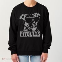 Pitbull All Dogs Are Cool Pitbulls Rule Funny Pitbull Women's Sweatshirt thumb 0