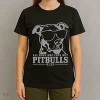 Pitbull All Dogs Are Cool Pitbulls Rule Funny Pitbull T-Shirt thumb 4