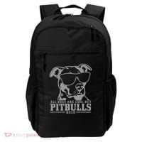 Pitbull All Dogs Are Cool Pitbulls Rule Funny Pitbull Backpack thumb 0