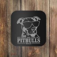 Pitbull All Dogs Are Cool Pitbulls Rule Funny Pitbull Coaster thumb 0