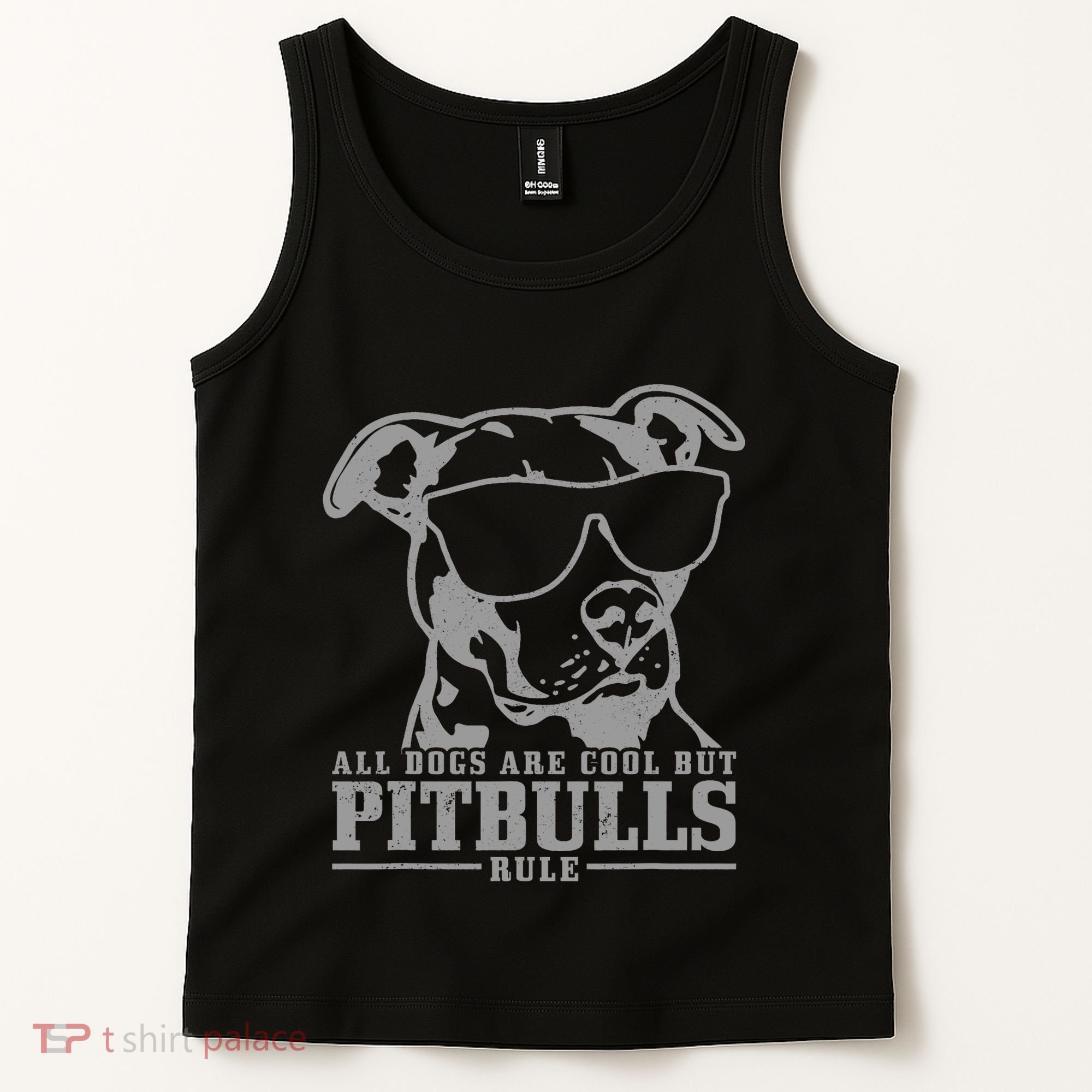 Pitbull All Dogs Are Cool Pitbulls Rule Funny Pitbull Tank Top