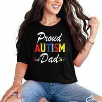 Proud Autism Dad Gift Comfort Colors T-Shirt thumb 0