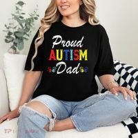 Proud Autism Dad Gift Comfort Colors T-Shirt thumb 2