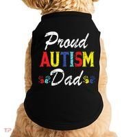 Proud Autism Dad Gift Doggie Tank thumb 0