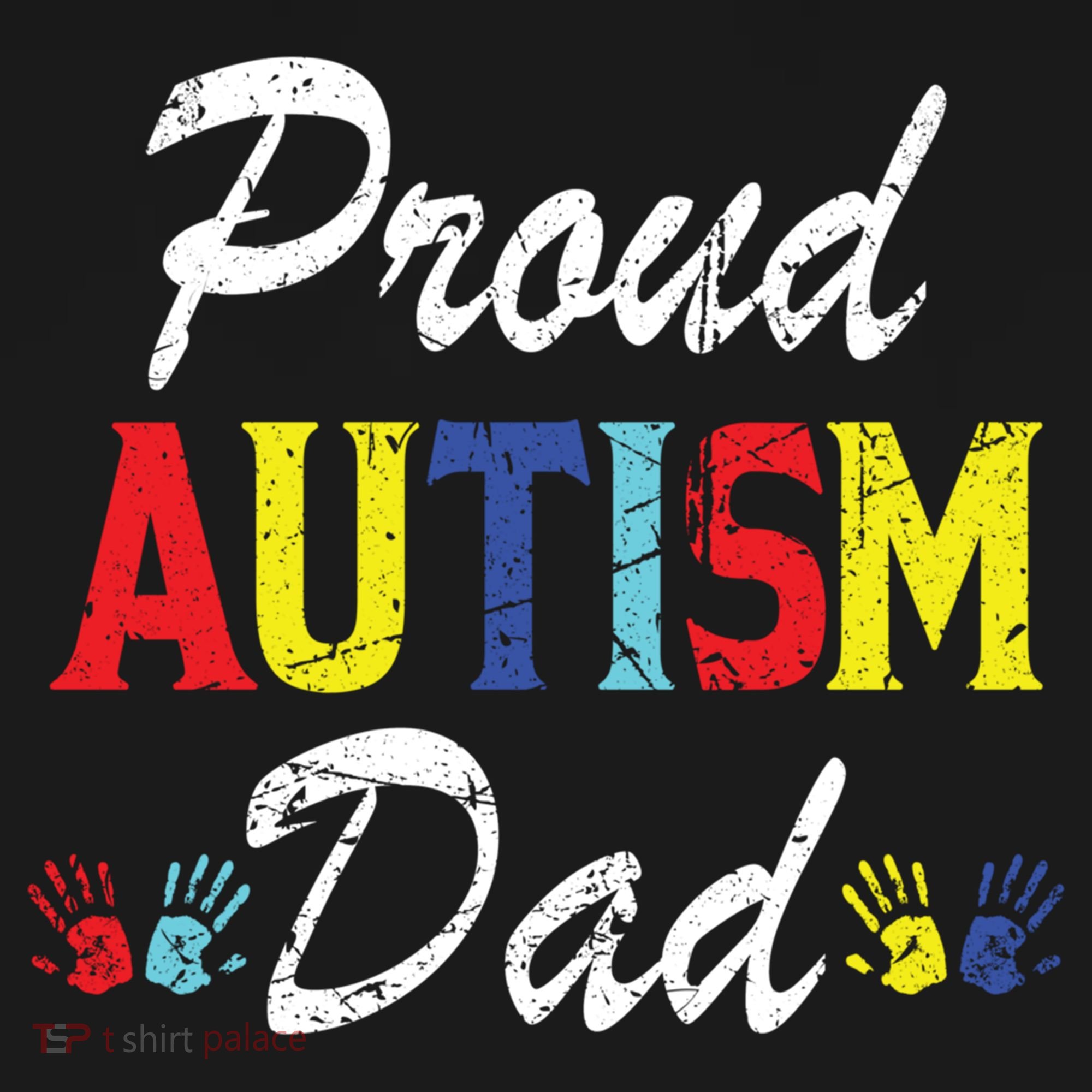 Proud Autism Dad Gift Drawstring Bag