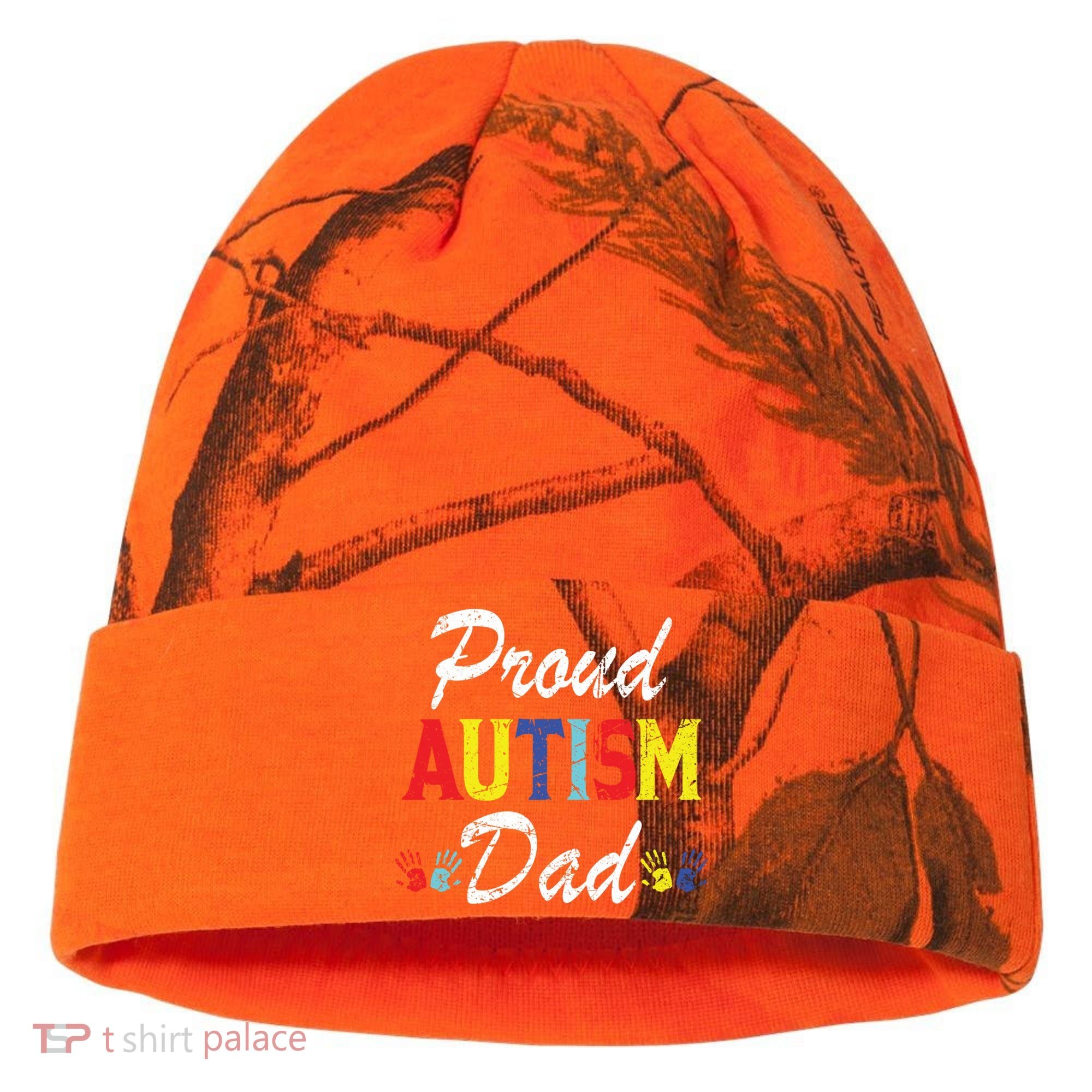 Proud Autism Dad Gift Kati Licensed 12" Camo Cuffed Beanie