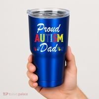 Proud Autism Dad Gift Tumbler thumb 2