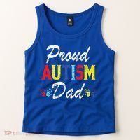 Proud Autism Dad Gift Tank Top thumb 2